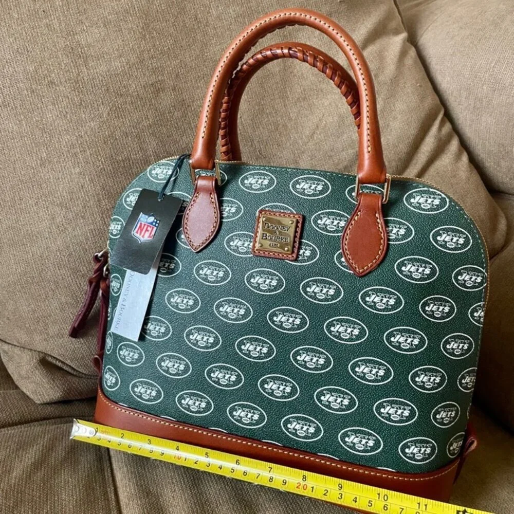 NFL NEW YORK JETS FOOTBALL‎ DOONEY & BOURKE SATCHEL CROSSBODY BAG FAN / TAILGATE